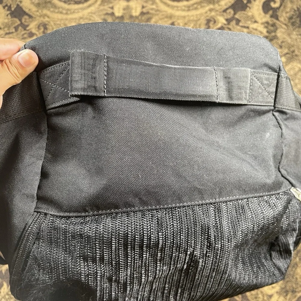 Vtg Nike Carry Gear Duffle Travel Gym Athletic Bag Black No Strap